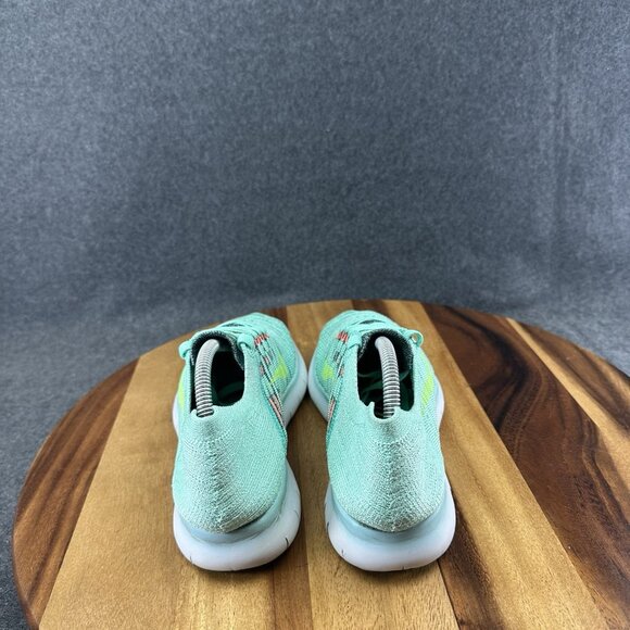 Nike Free Rn Flyknit Green Glow Woman’s Size 6.5 (831070-300) - Picture 7 of 12